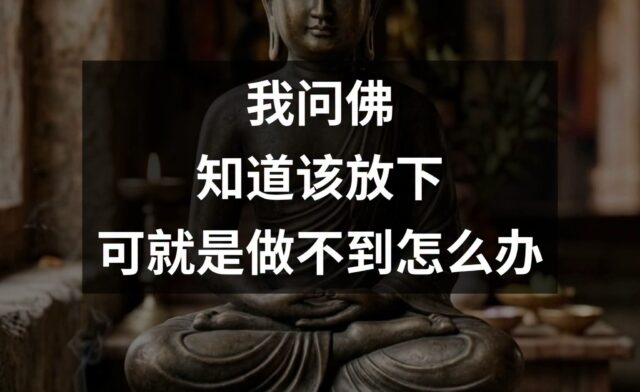 放不下该怎么办？